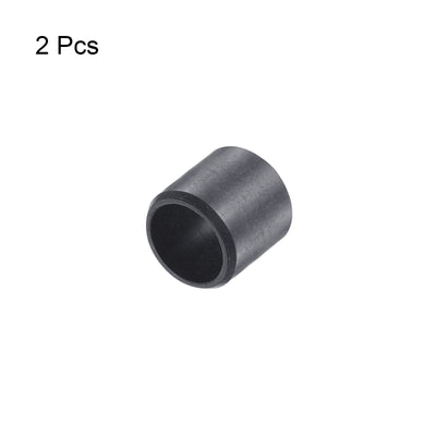 Harfington Uxcell Sleeve Bearings 8mmx10mmx8mm POM Wrapped Oilless Bushings Black 2pcs