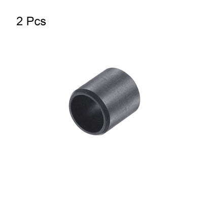 Harfington Uxcell Sleeve Bearings 8mmx10mmx10mm POM Wrapped Oilless Bushings Black 2pcs