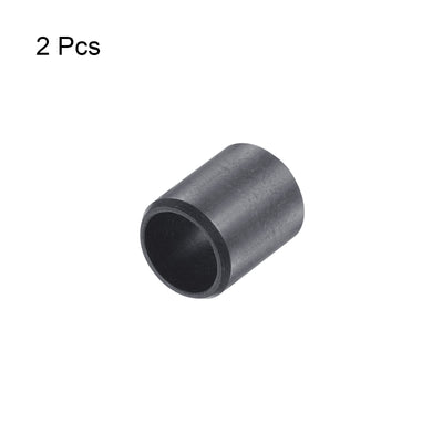 Harfington Uxcell Sleeve Bearings 8mmx10mmx12mm POM Wrapped Oilless Bushings Black 2pcs