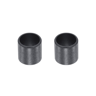Harfington Uxcell Sleeve Bearings 10mmx12mmx10mm POM Wrapped Oilless Bushings Black 2pcs