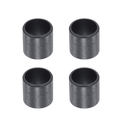 Harfington Uxcell Sleeve Bearings 10mmx12mmx10mm POM Wrapped Oilless Bushings Black 4pcs
