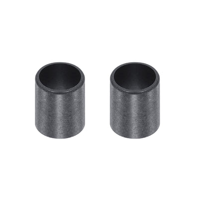 Harfington Uxcell Sleeve Bearings 10mmx12mmx15mm POM Wrapped Oilless Bushings Black 2pcs