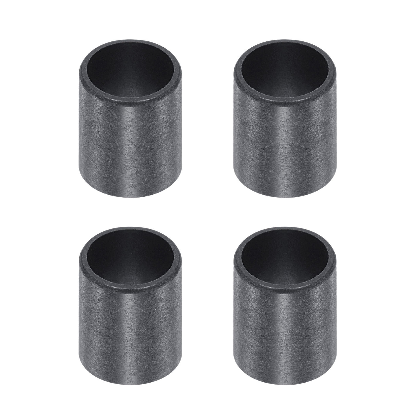 uxcell Uxcell Sleeve Bearings 10mmx12mmx15mm POM Wrapped Oilless Bushings Black 4pcs