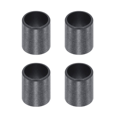 Harfington Uxcell Sleeve Bearings 10mmx12mmx15mm POM Wrapped Oilless Bushings Black 4pcs