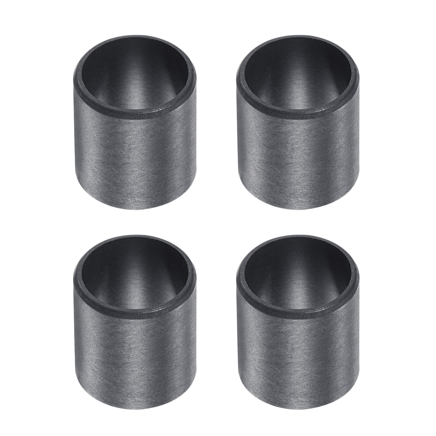 uxcell Uxcell Sleeve Bearings 12mmx14mmx15mm POM Wrapped Oilless Bushings Black 4pcs