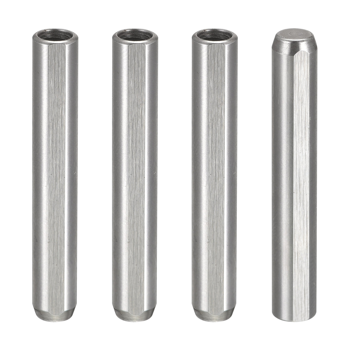 Uxcell M4 Internal Thread Dowel Pin 4pcs 6x40mm Chamfering Flat Exhaust ...