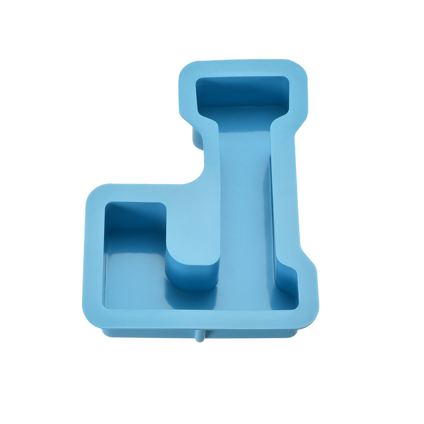 Harfington Silicone Resin Letter Mold 3D Mold for Epoxy Resin Art Large L Blue 4inch