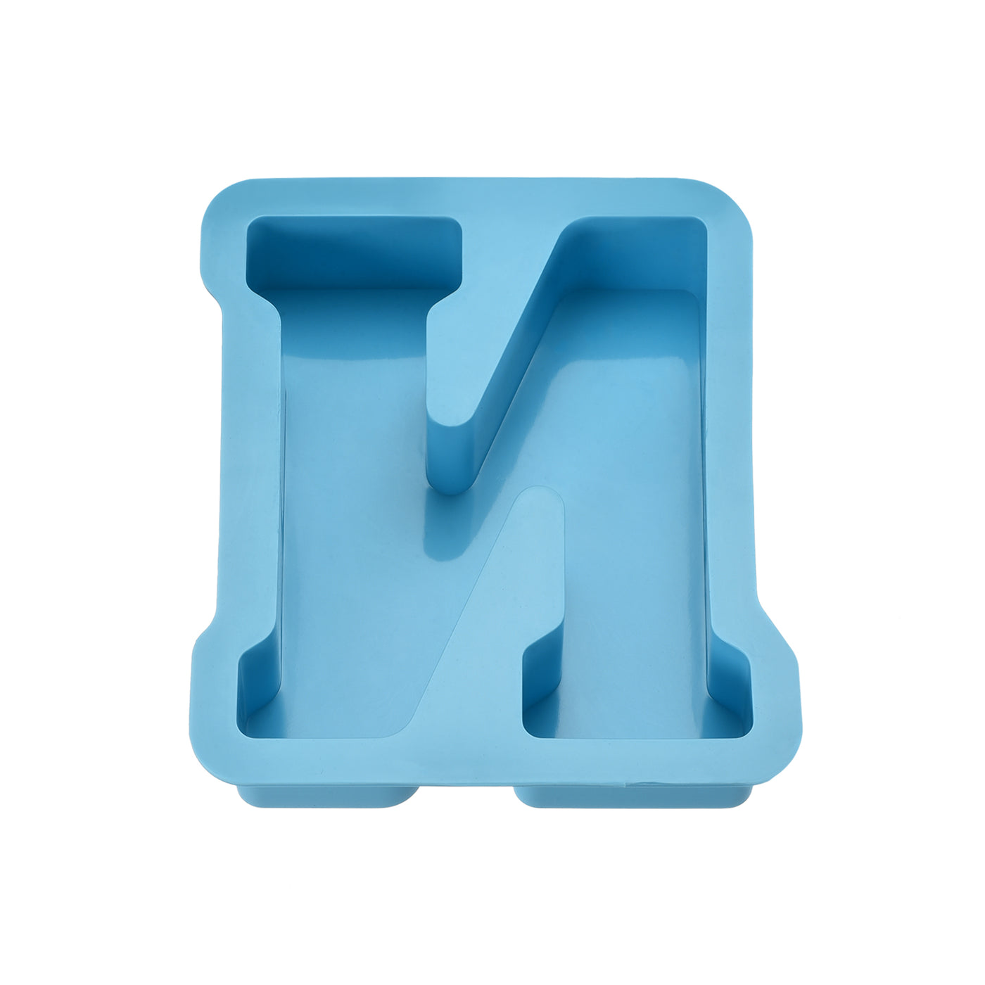 Harfington Silicone Resin Letter Mold 3D Mold for Epoxy Resin Art Large N Blue 4inch