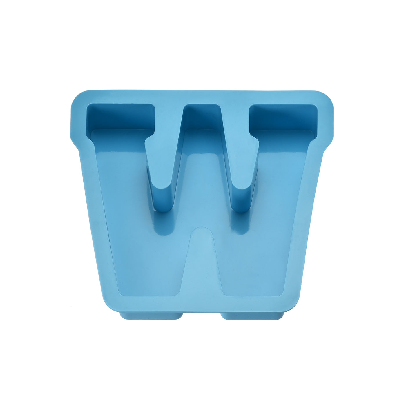 Harfington Silicone Resin Letter Mold 3D Mold for Epoxy Resin Art Large W Blue 4inch