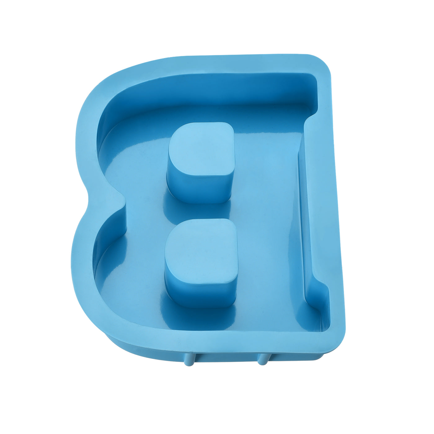 Harfington Silicone Resin Letter Mold 3D Mold for Epoxy Resin Art Large B Blue 6inch
