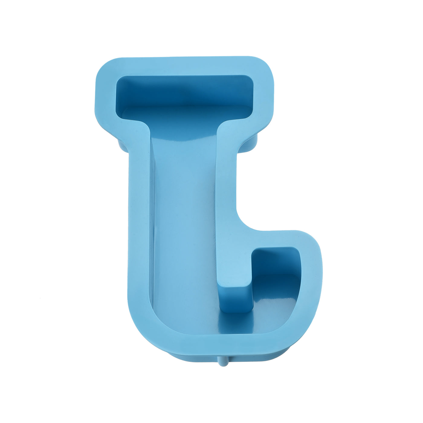 Harfington Silicone Resin Letter Mold 3D Mold for Epoxy Resin Art Large J Blue 6inch