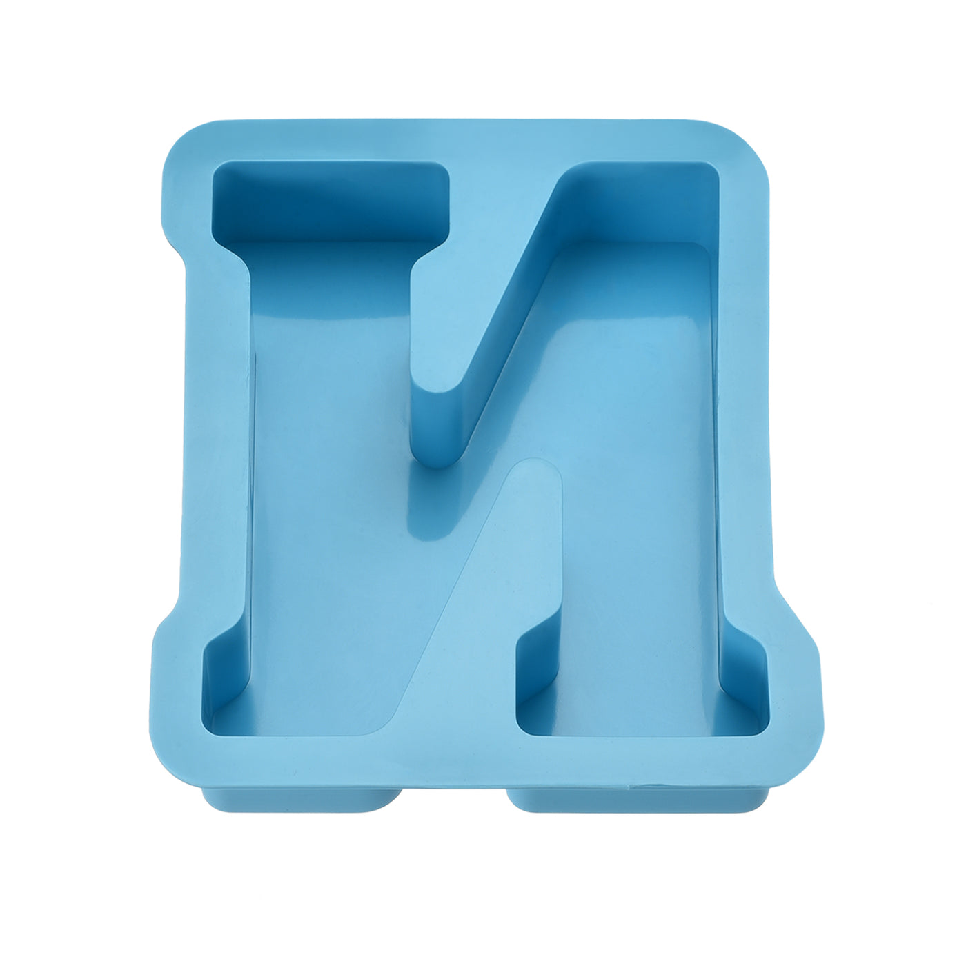 Harfington Silicone Resin Letter Mold 3D Mold for Epoxy Resin Art Large N Blue 6inch