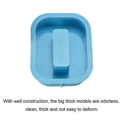 Harfington Silicone Resin Letter Mold 3D Mold for Epoxy Resin Art Large O Blue 6inch