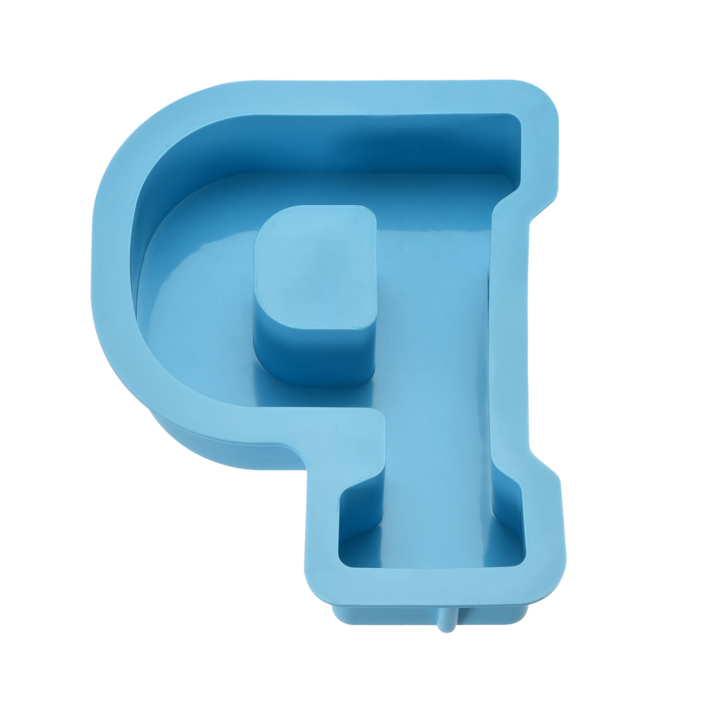 Harfington Silicone Resin Letter Mold 3D Mold for Epoxy Resin Art Large P Blue 6inch