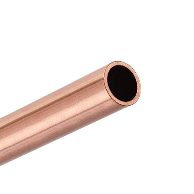 Harfington Uxcell Copper Round Tube 15mm OD 1.5mm Wall Thickness 100mm Length Pipe Tubing 3 Pcs