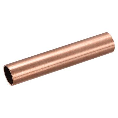 Harfington Uxcell Copper Round Tube 20mm OD 1.5mm Wall Thickness 100mm Length Pipe Tubing