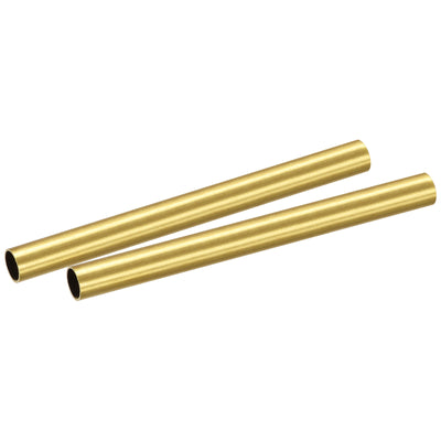 uxcell Uxcell Brass Round Tube 9mm OD 0.5mm Wall Thickness 100mm Length Pipe Tubing 2 Pcs