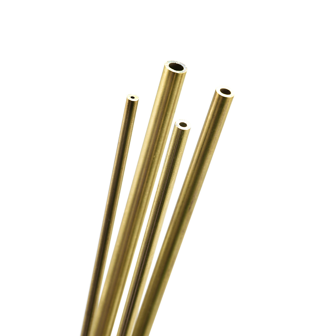 uxcell Uxcell Brass Tube, 3mm 4mm 5mm 6mm OD x 1mm Wall Thickness 300mm Length Metal Tubing, Pack of 4