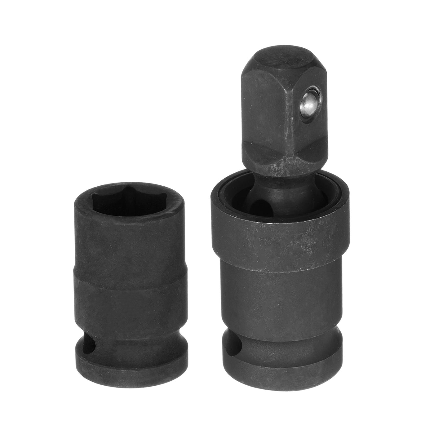 Harfington 15mm Impact Shallow Socket 1/2" Drive CR-MO Steel with 360° Universal Joint