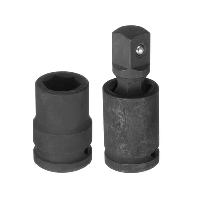 Harfington 21mm Impact Shallow Socket 3/4" Drive CR-MO Steel with 360° Universal Joint