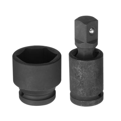 Harfington 41mm Impact Shallow Socket 3/4" Drive CR-MO Steel with 360° Universal Joint