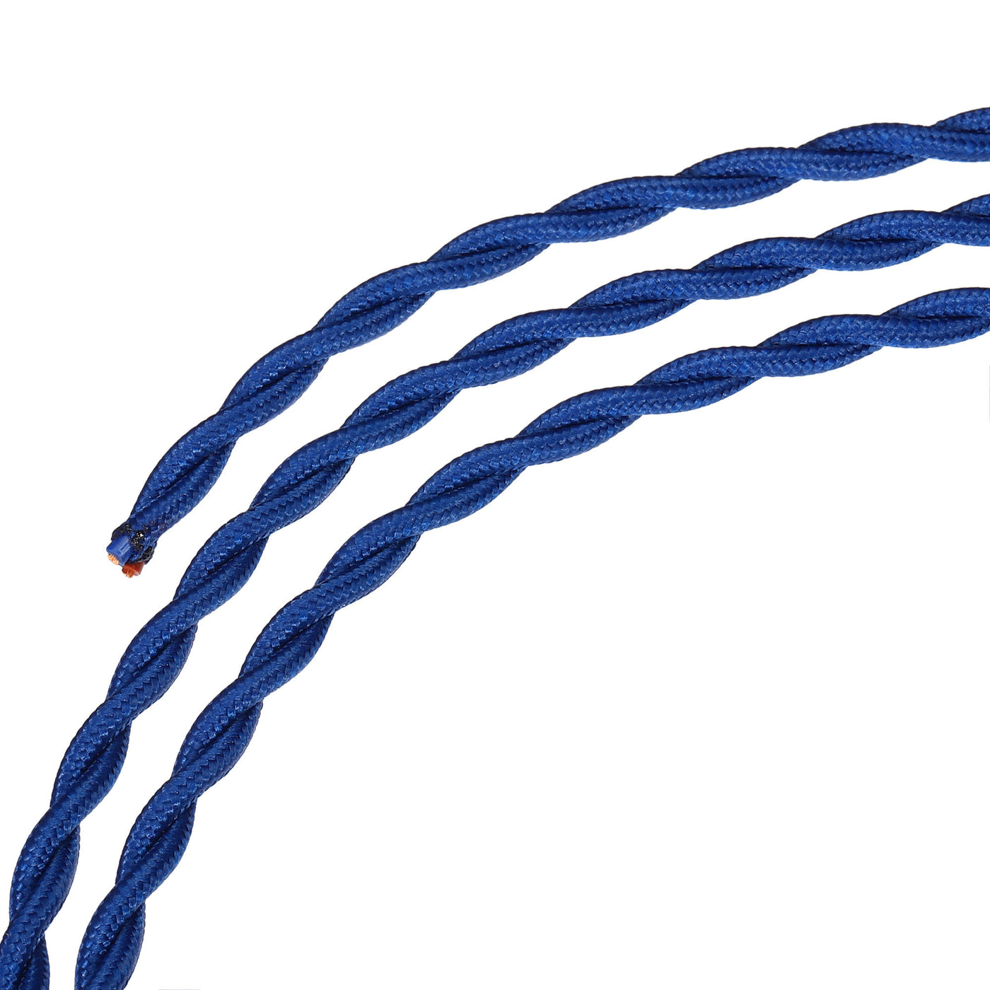 Harfington Twisted Cloth Covered Wire 2 Core 18AWG 5m/16.4ft,Electrical Cable,Blue
