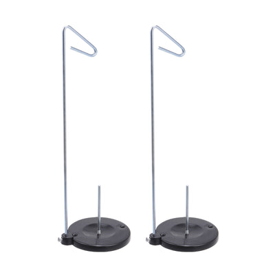 Harfington 2pcs Single Cone Spool Stand Universal Stainless Steel Single Thread Stand