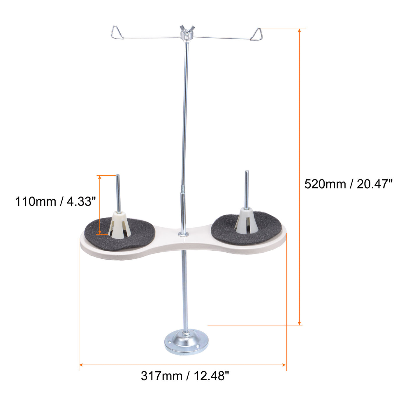 Harfington Double Cone Spool Stand Universal Iron 2 Thread Stand