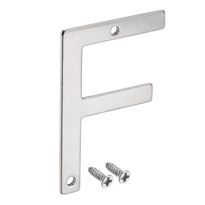 Harfington Uxcell 1.97 Inch Stainless Steel House Letter F for Mailbox Hotel Address Door Sign