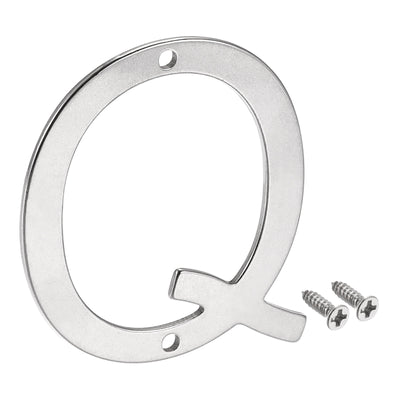 Harfington Uxcell 1.97 Inch Stainless Steel House Letter Q for Mailbox Hotel Address Door Sign