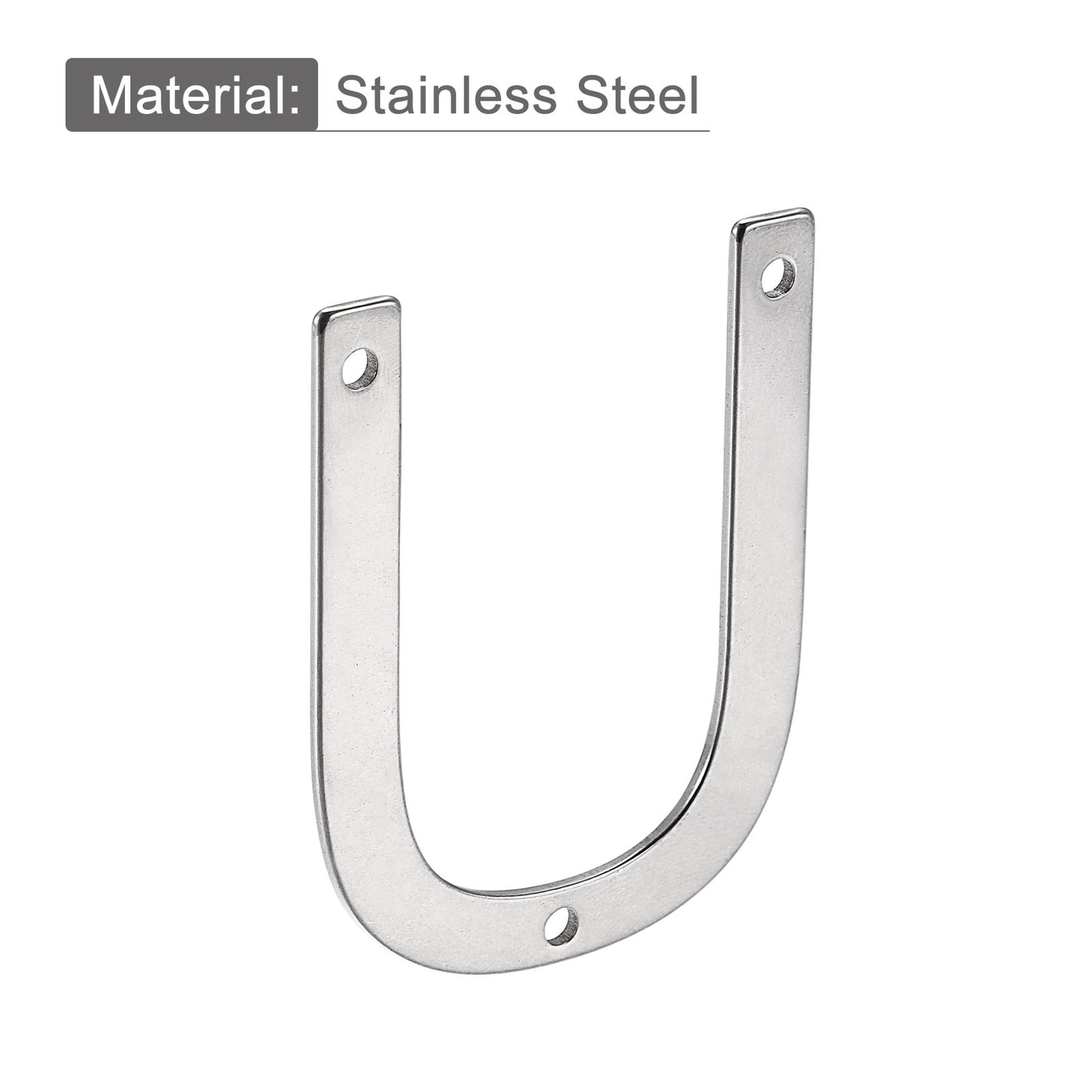 uxcell Uxcell 1.97 Inch Stainless Steel House Letter U for Mailbox Hotel Address Door Sign