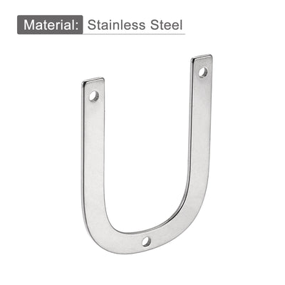Harfington Uxcell 1.97 Inch Stainless Steel House Letter U for Mailbox Hotel Address Door Sign