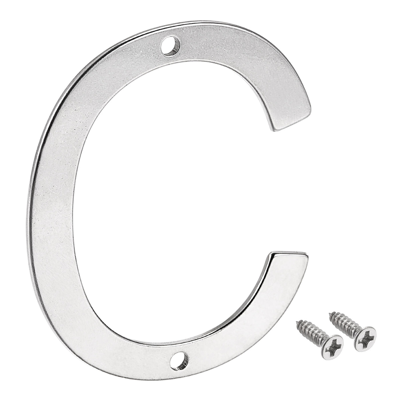 uxcell Uxcell 2.76 Inch Stainless Steel House Letter C for Mailbox Hotel Address Door Sign