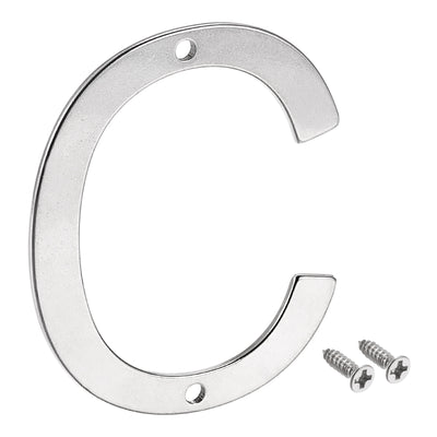Harfington Uxcell 2.76 Inch Stainless Steel House Letter C for Mailbox Hotel Address Door Sign
