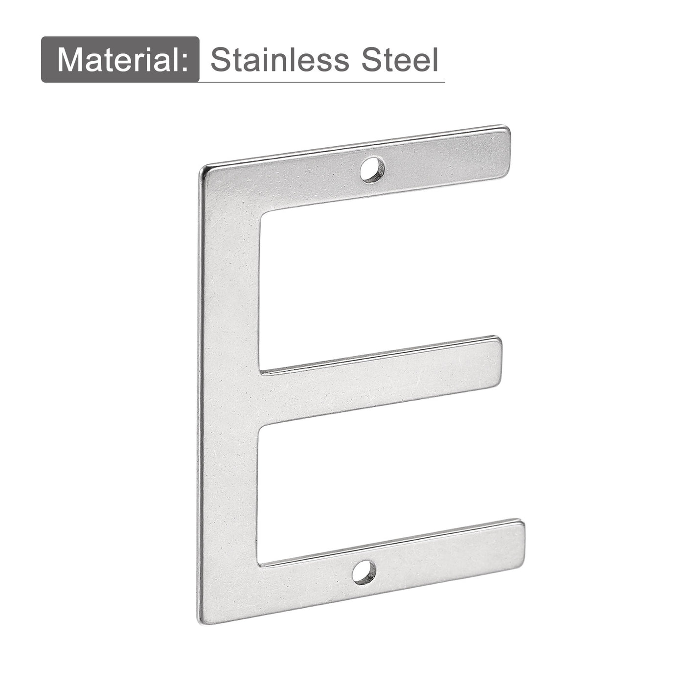 uxcell Uxcell 2.76 Inch Stainless Steel House Letter E for Mailbox Hotel Address Door Sign