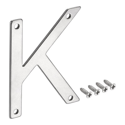 Harfington Uxcell 2.76 Inch Stainless Steel House Letter K for Mailbox Hotel Address Door Sign