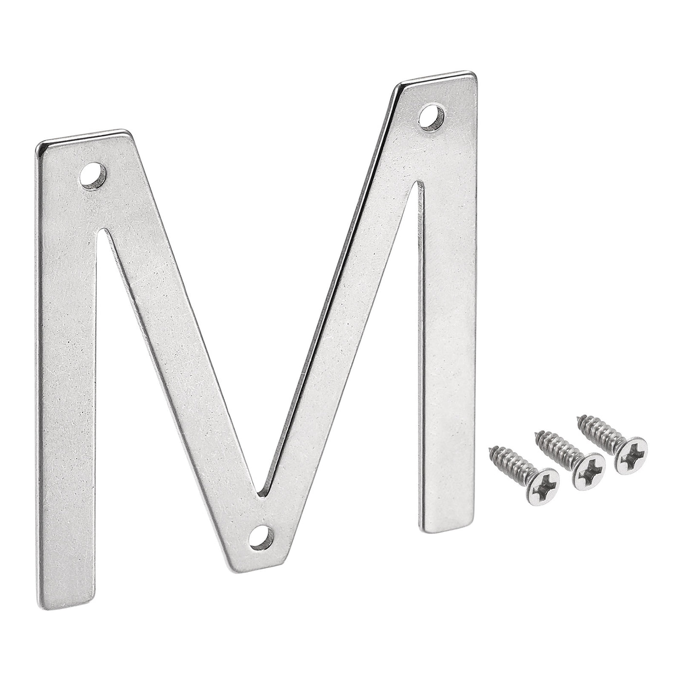 uxcell Uxcell 2.76 Inch Stainless Steel House Letter M for Mailbox Hotel Address Door Sign