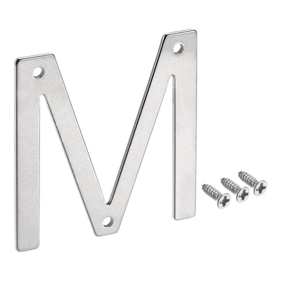 Harfington Uxcell 2.76 Inch Stainless Steel House Letter M for Mailbox Hotel Address Door Sign