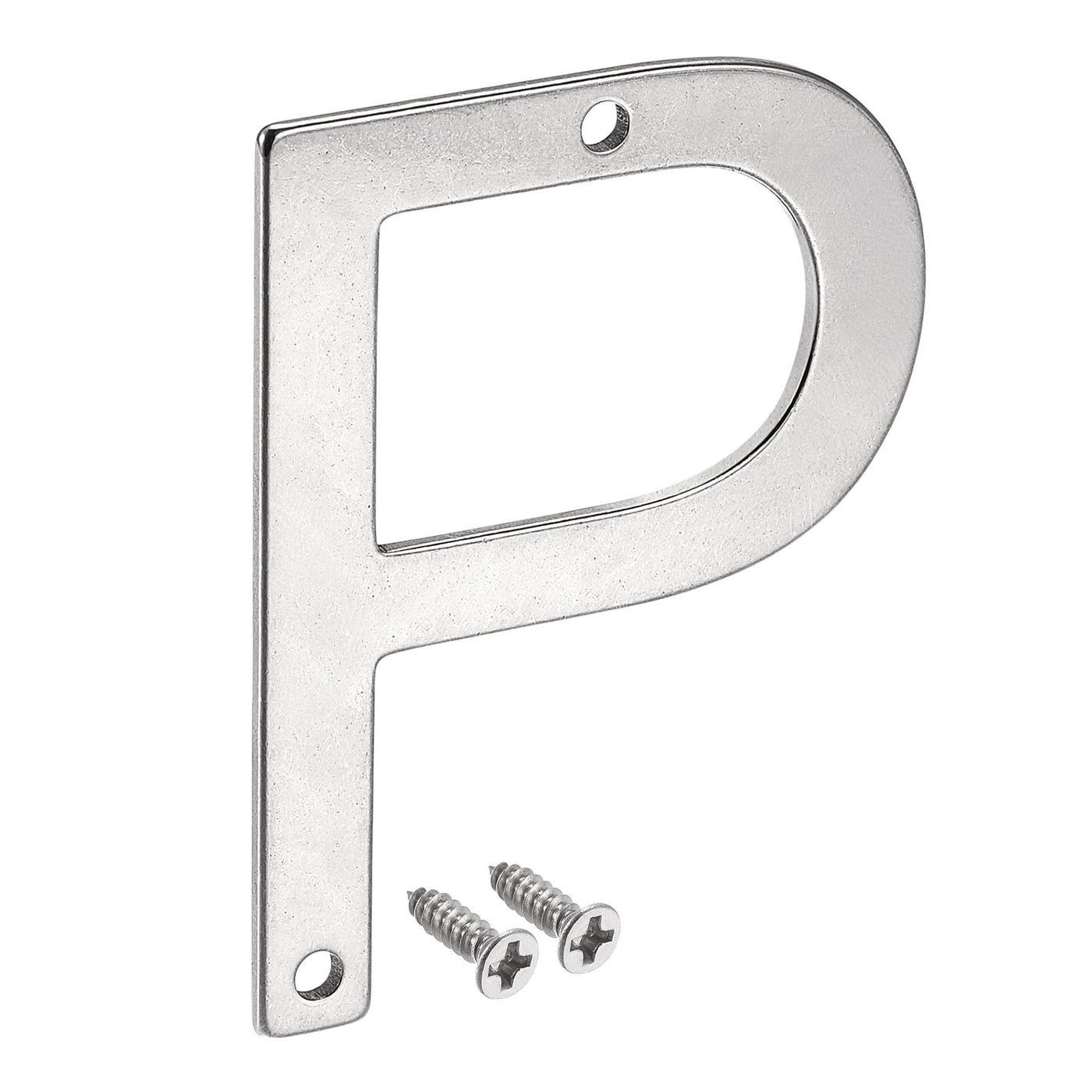 uxcell Uxcell 2.76 Inch Stainless Steel House Letter P for Mailbox Hotel Address Door Sign