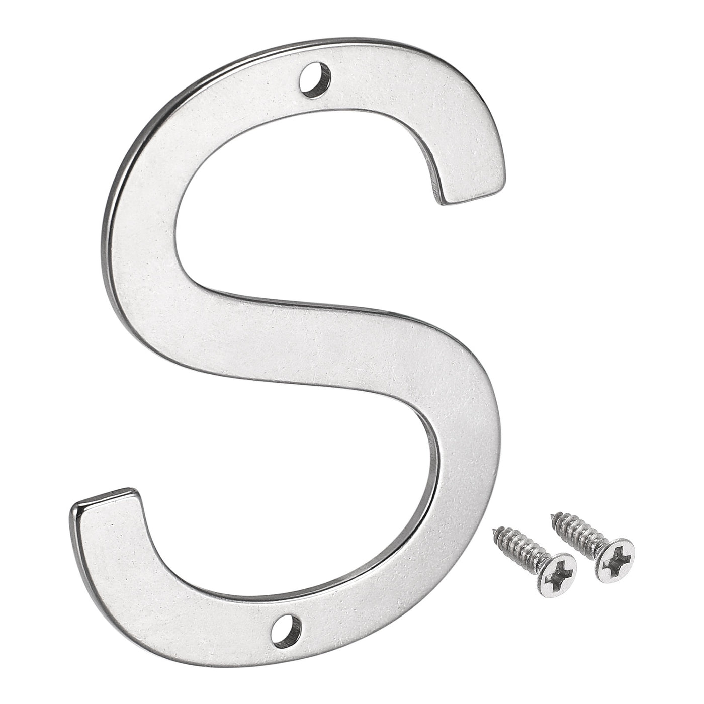 uxcell Uxcell 2.76 Inch Stainless Steel House Letter S for Mailbox Hotel Address Door Sign