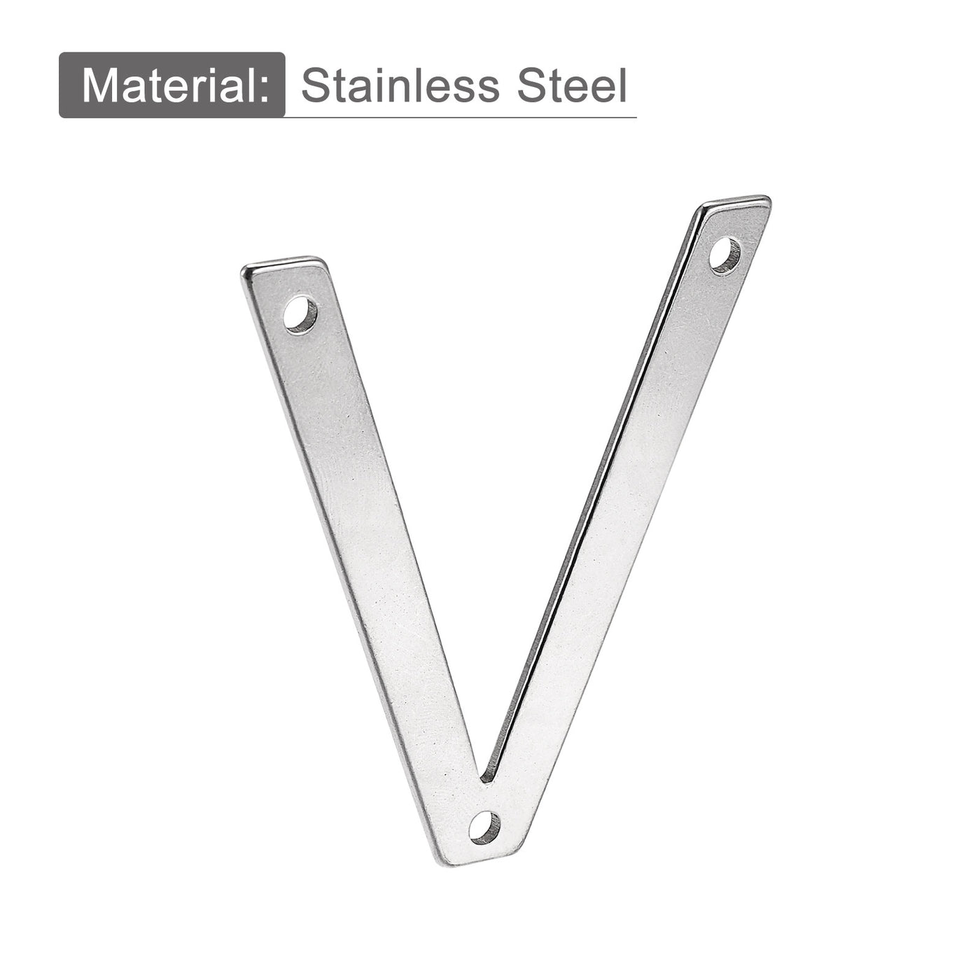 uxcell Uxcell 2.76 Inch Stainless Steel House Letter V for Mailbox Hotel Address Door Sign