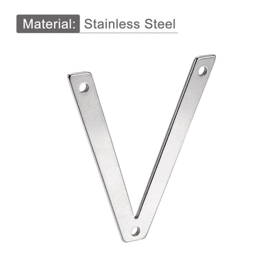 Harfington Uxcell 2.76 Inch Stainless Steel House Letter V for Mailbox Hotel Address Door Sign