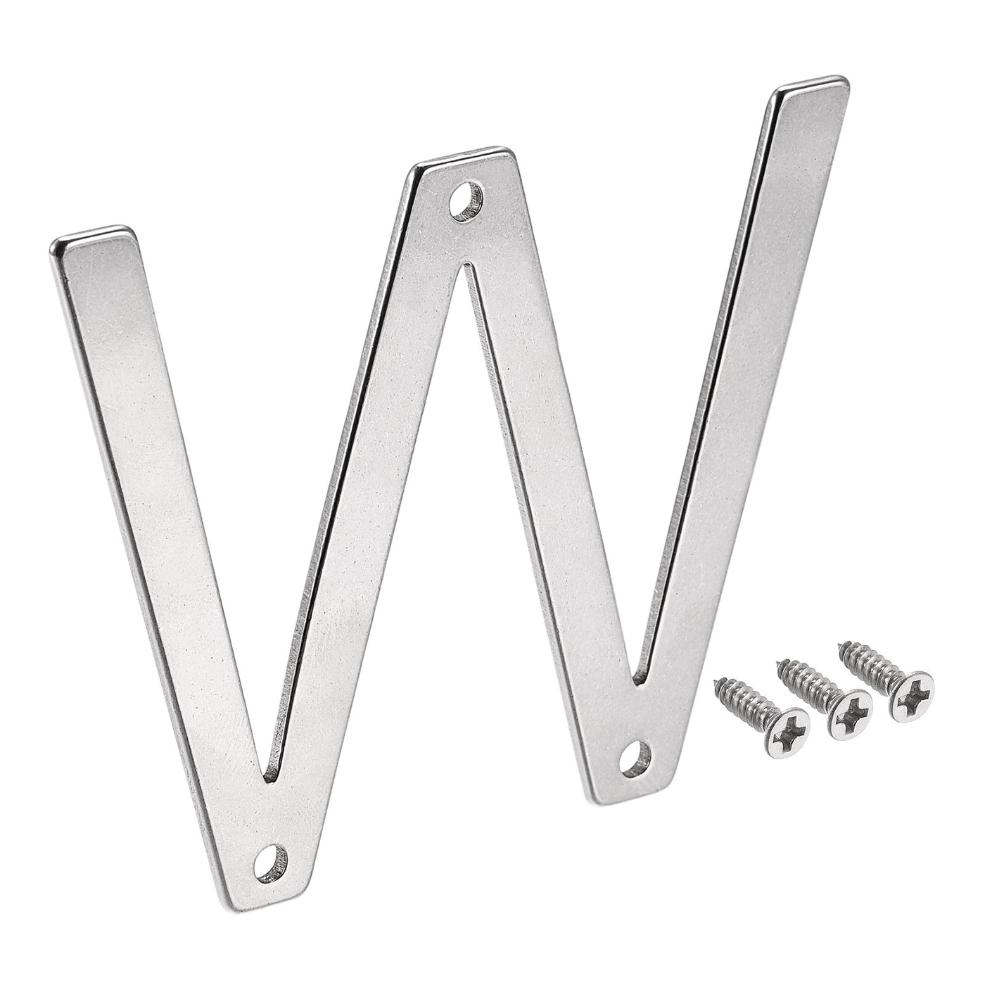 uxcell Uxcell 2.76 Inch Stainless Steel House Letter W for Mailbox Hotel Address Door Sign