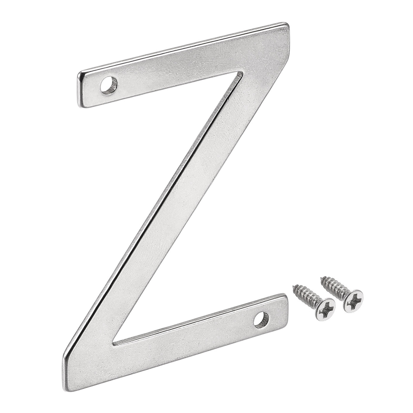uxcell Uxcell 2.76 Inch Stainless Steel House Letter Z for Mailbox Hotel Address Door Sign