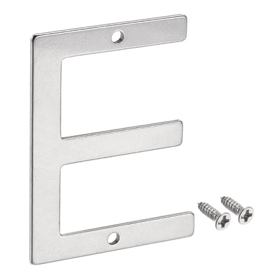 Harfington Uxcell 3.94 Inch Stainless Steel House Letter E for Mailbox Hotel Address Door Sign