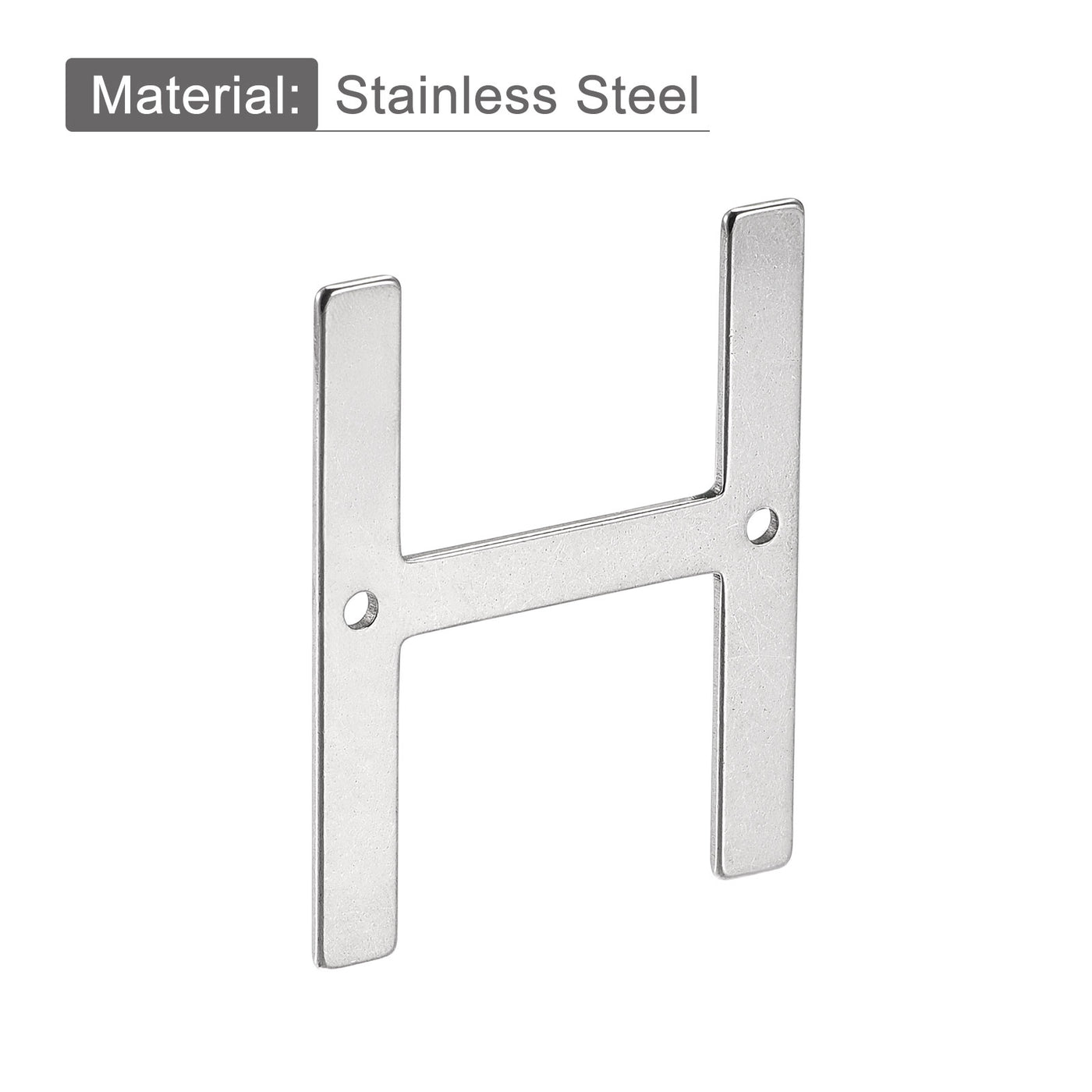 uxcell Uxcell 3.94 Inch Stainless Steel House Letter H for Mailbox Hotel Address Door Sign