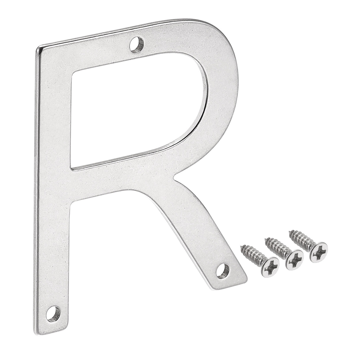 uxcell Uxcell 3.94 Inch Stainless Steel House Letter R for Mailbox Hotel Address Door Sign