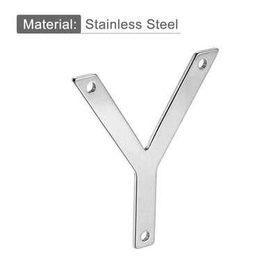 Harfington Uxcell 3.94 Inch Stainless Steel House Letter Y for Mailbox Hotel Address Door Sign