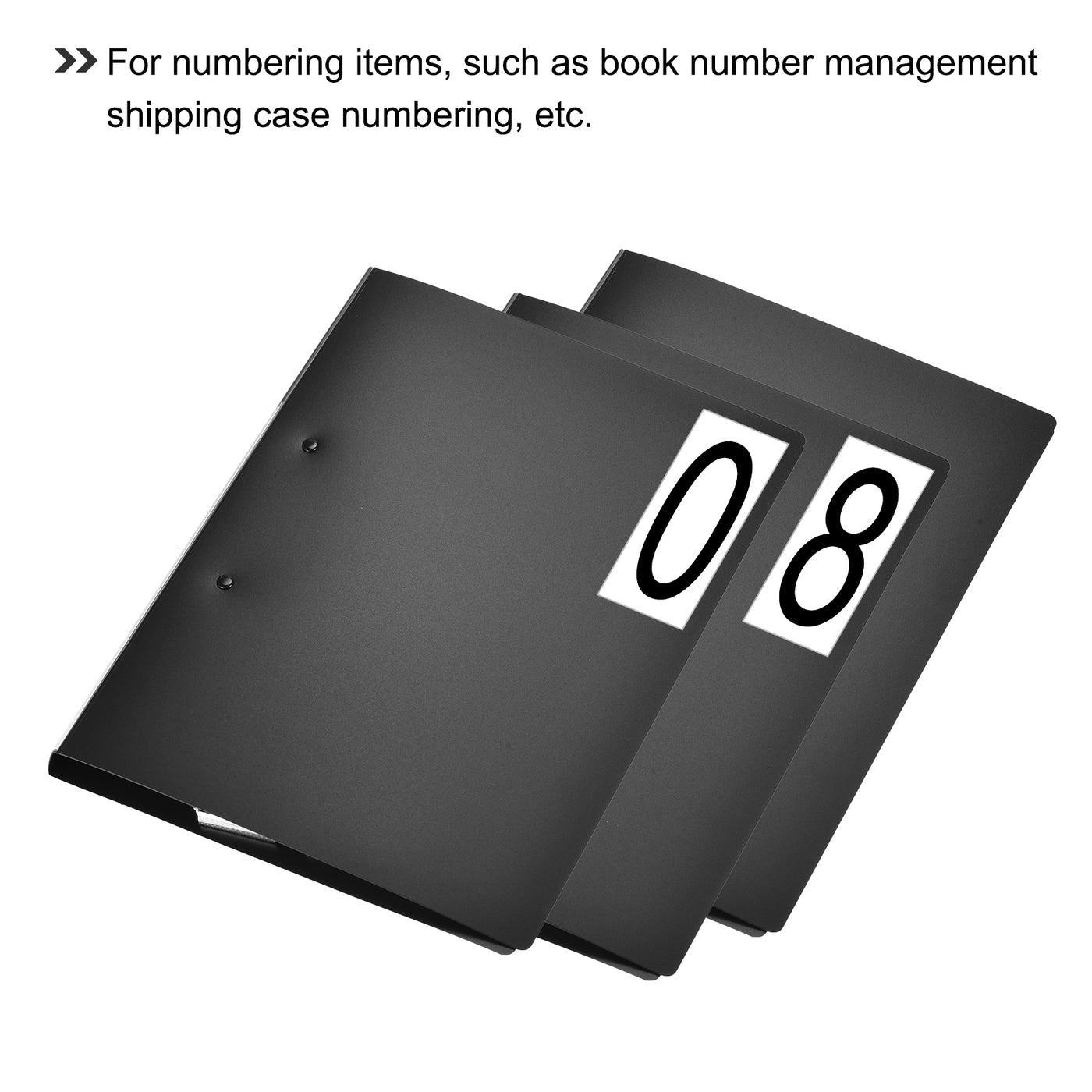 Harfington Mailbox Numbers Sticker Label Number Self Adhesive PVC Vinyl Label 12.5x38mm for Mailbox Signs, Pack of 15
