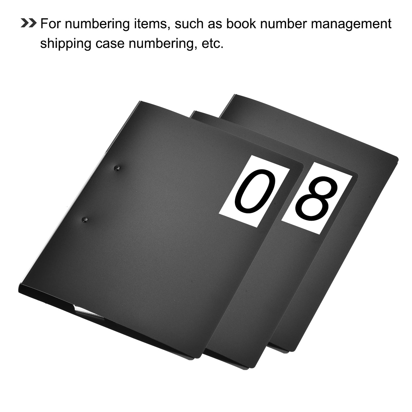Harfington Mailbox Numbers Sticker Label Number Self Adhesive PVC Vinyl Label 50x25mm for Mailbox Signs, Pack of 15